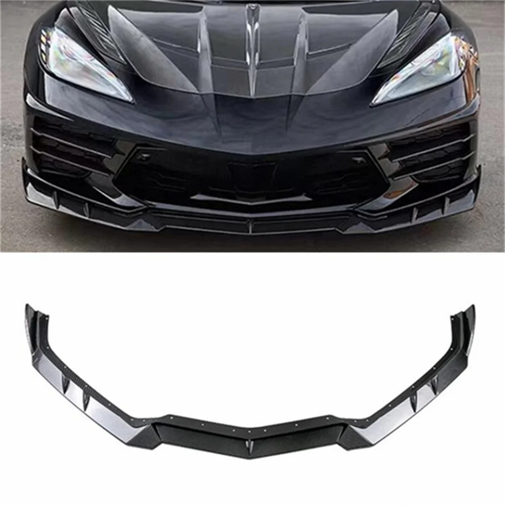 For 2020-2024 Corvette C8 front lip Corvette C8 modified sports three segment front lip front shovel small surround