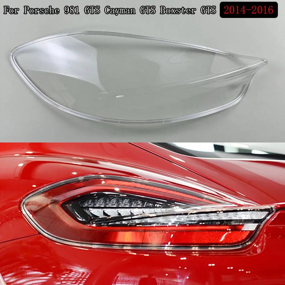 

For Porsche 981 GTS Cayman GTS Boxster GTS 2014 2015 2016 Car Headlamp Cover Lamp Shell Transparent Lampshade