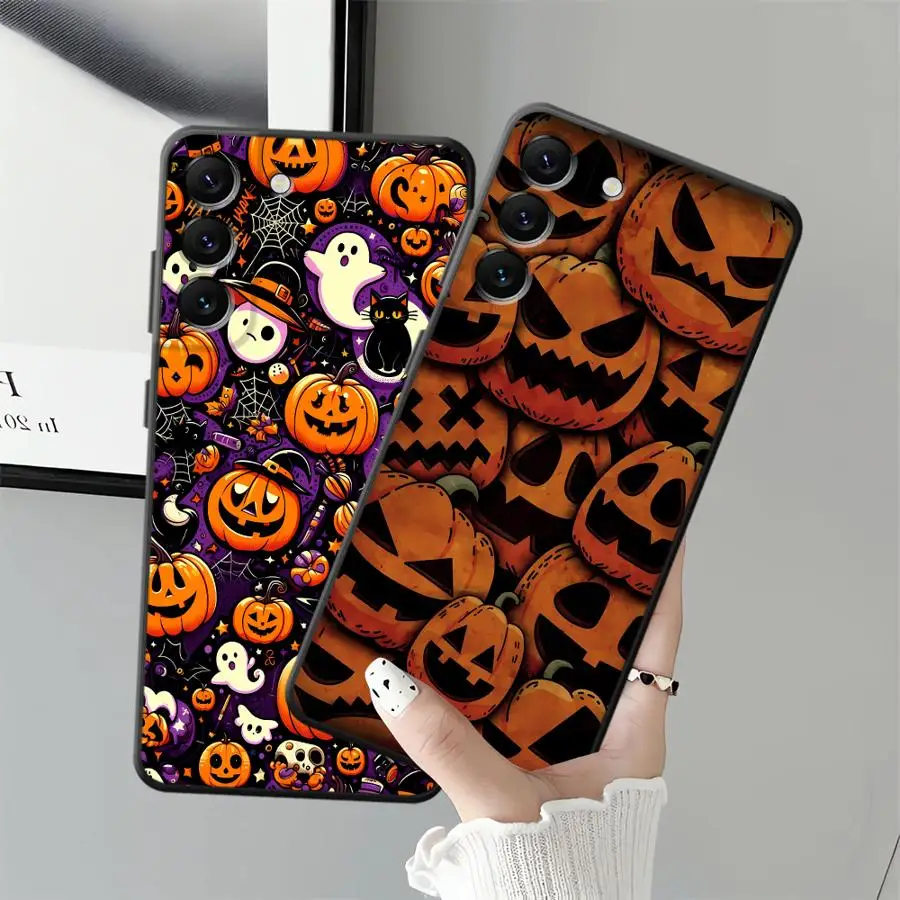 เคสโทรศัพท์ลายมอนสเตอร์ฮาโลวีนแบบนิ่มสำหรับ Samsung Galaxy A06 Note 20 Ultra 9 10 A30 A40 A03 A05 A07 A50 A70 A01 A02 A04