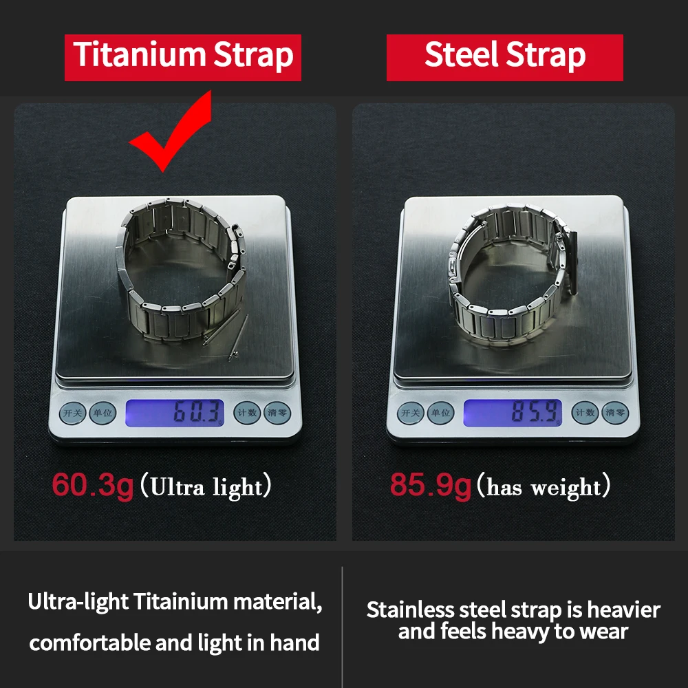 Titanium 22mm Watchband For Huawei Watch GT 6 Pro 5 4 3 2 Men Bussiness Bracelet Luxury Metal Strap For Xiaomi Watch S4 S3 S2 S1