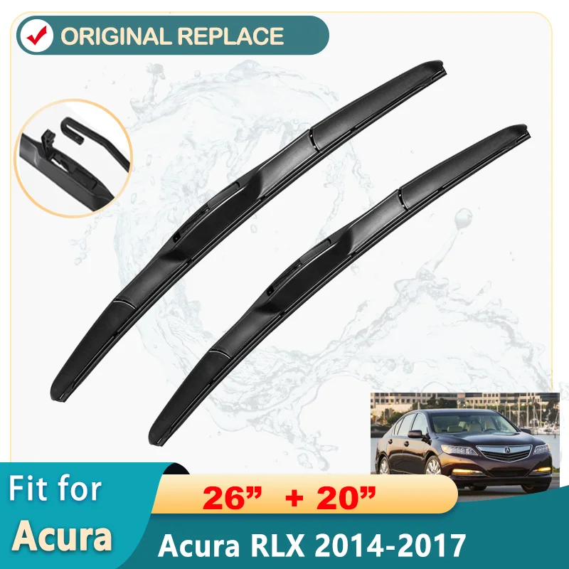 

Car Wiper Blade For Acura RLX 26"+20" 2014-2017 Auto Windscreen Windshield Wipers Blades Window Wash Fit U Hook