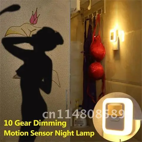 Motion Sensor Smart Light LED Night Lights Bedroom Decor Lamp Wall Lights For Home Staircase Closet Aisle Decorative Night Lamp