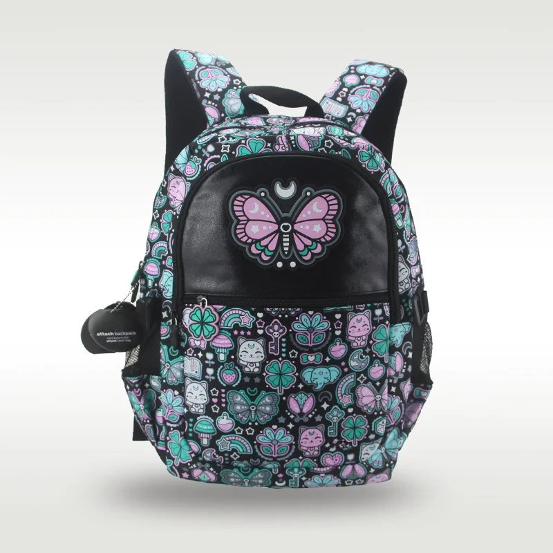 Australian Black Butterfly Backpack Student Backpack Large Capacity Storage Bag Cute Cartoon Girl Multi-purpose Backpack Gifts