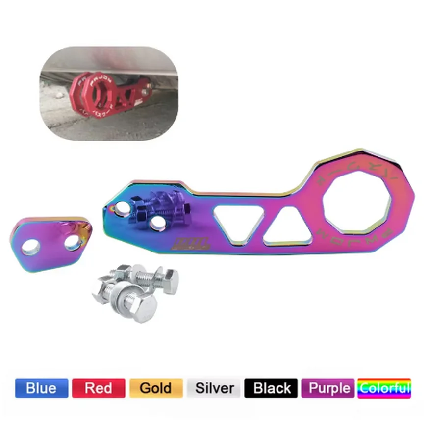 

JDM Style Racing Rear Tow Hook Aluminum Alloy Rear Tow Hook For Honda Civic RS Applicable to Toyota, Honda, Chevrolet, Ford,etc