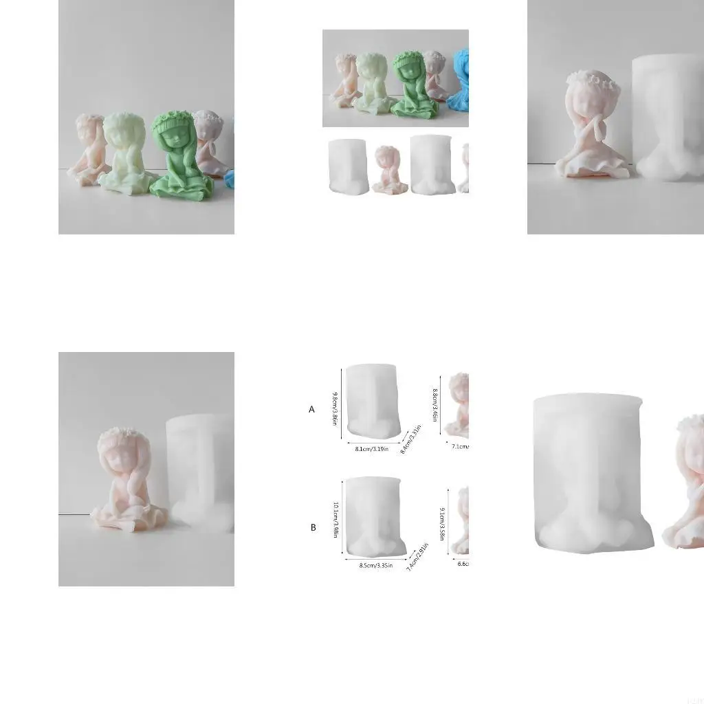 

Cartoon Pretty Girl Decoration Silicone Mold Resin Epoxy Christmas Crafts DIY Ornament Jewelry Making Tool