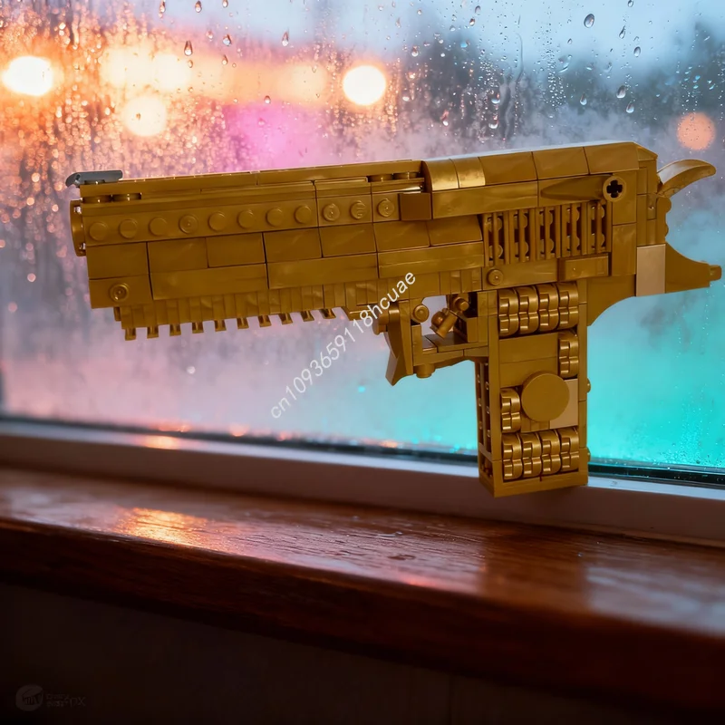 

Набор для сборки модели пистолета Golden Desert Eagle (314 деталей), конструктор, архитектурная модель, подарок на Рождество, креативная идея, развивающая игрушка