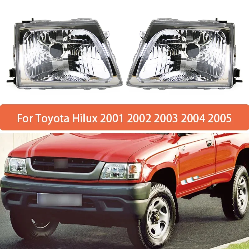 

1Pc Headlight Assembly Without Bulb For Toyota Hilux 2001 2002 2003 2004 2005 Headlamp Head Lamp Head Light