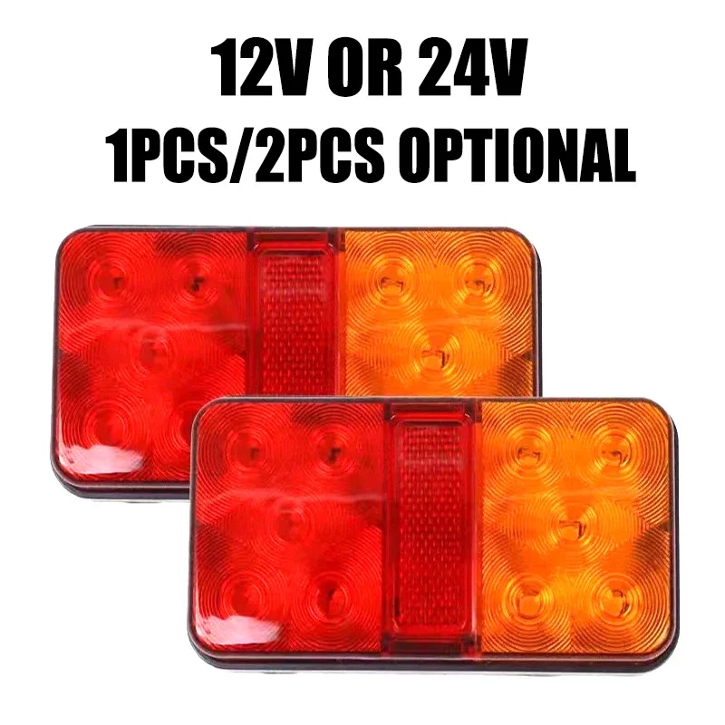 1 LED Tail Light Component Universal for Cars Trucks Toys Boats Car Modification 12V Or 24V Voltage Optional