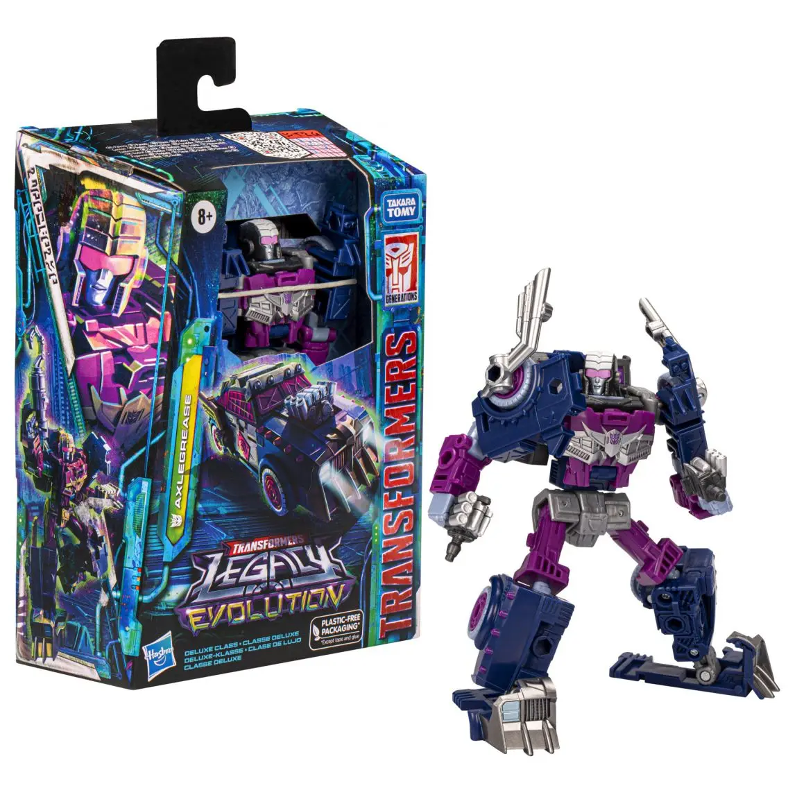 

[In-Stock]hasbro Transformers Legacy: Evolution Axlegrease Action Figure Model Toy Christmas Gift