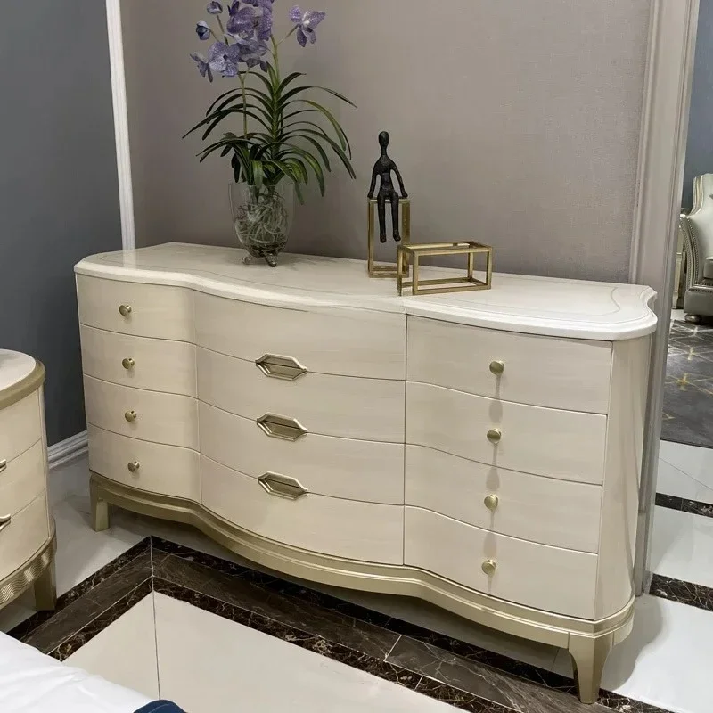 Y American light luxury room TV cabinet villa master bedroom video cabinet simple chest cabinet