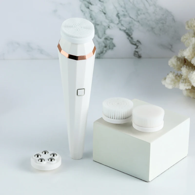 5 in 1 Electric Facial Cleansing Brush Men and Women's Face Cleaner with 5 Cleaning Modes
