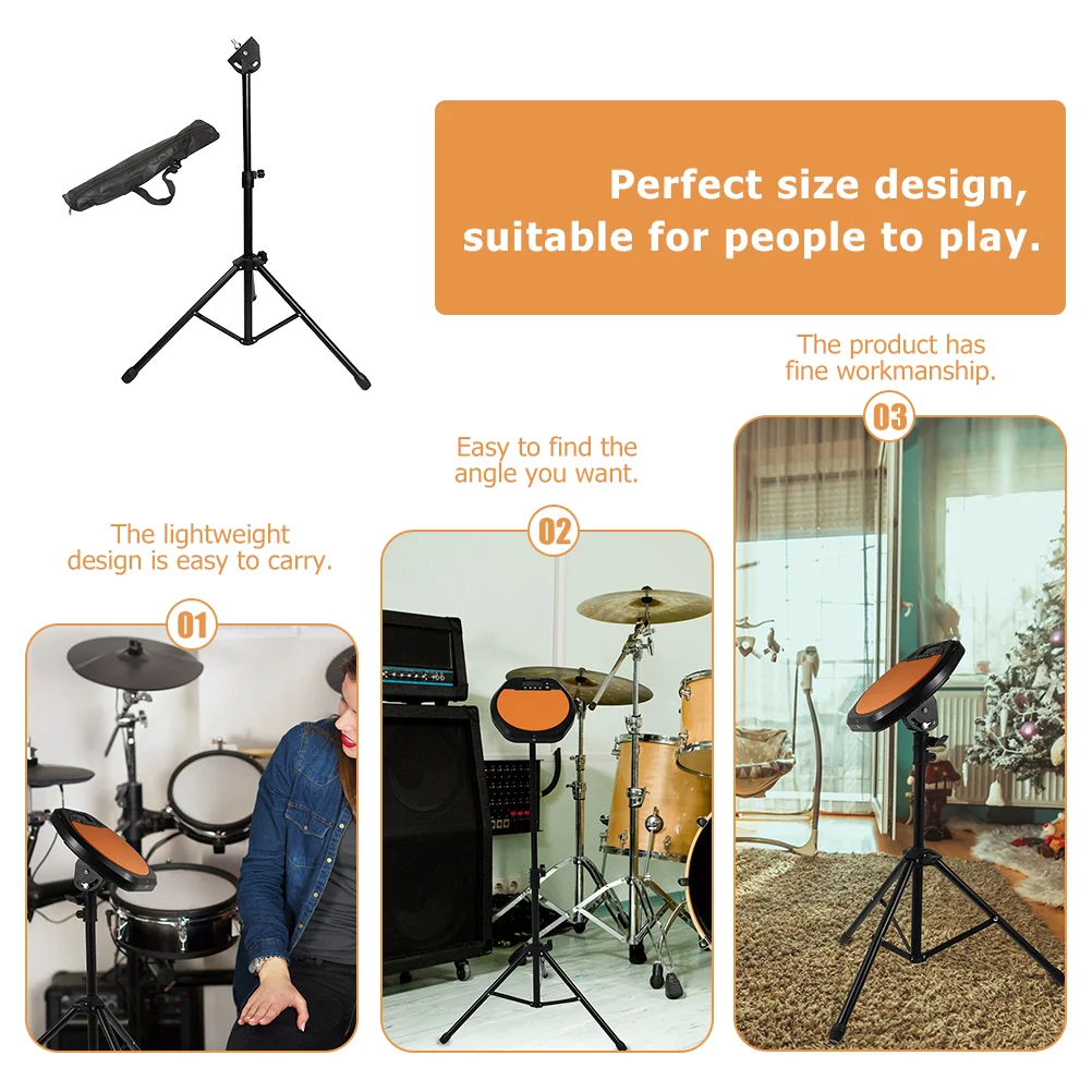 Drum Stand Silencing Effect Tool Dumb Rack Metal Snare Practice Pad Shelf Iron Nylon Beginner Instrument Thicken