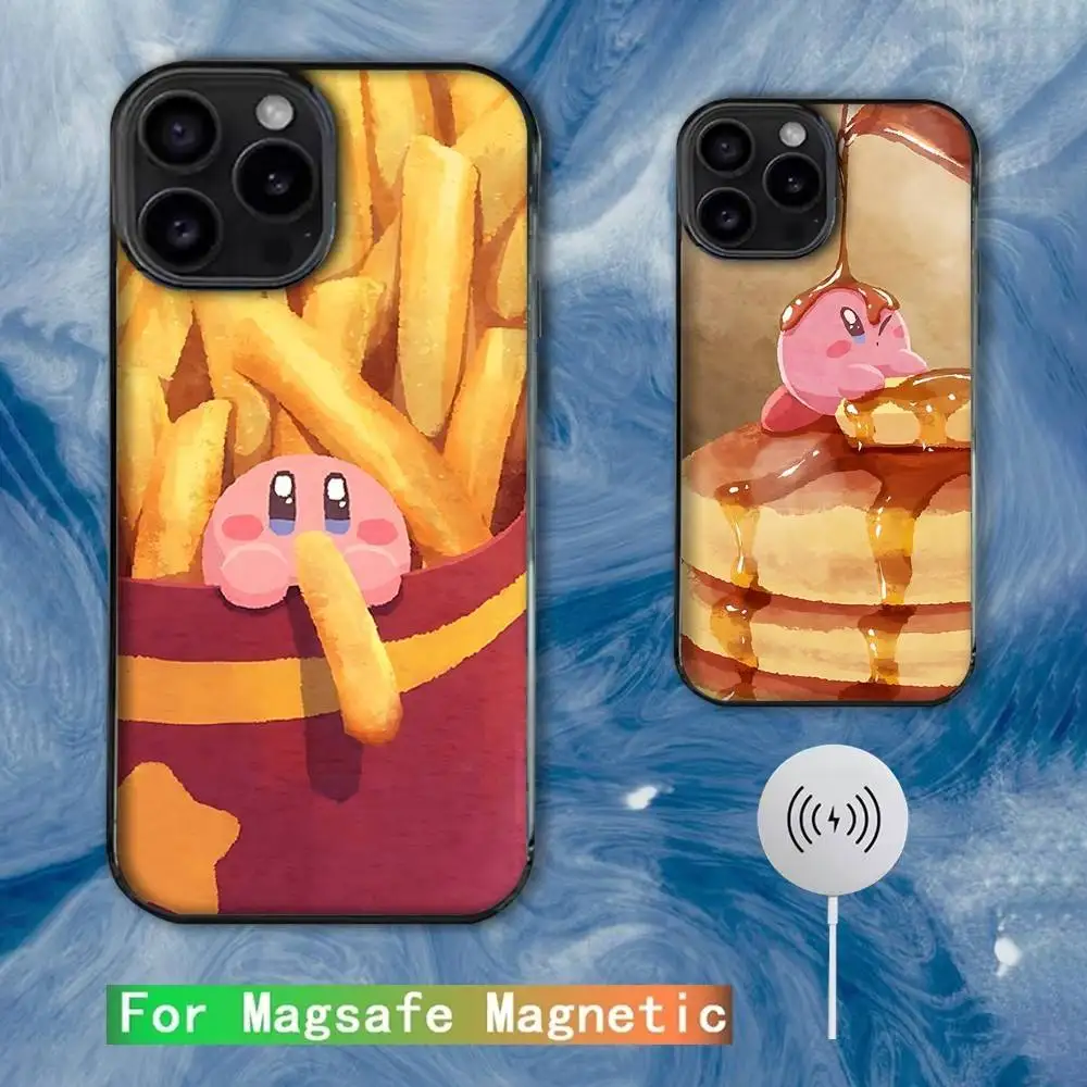 

Cartoon K-KirbieS Cute Phone Case For iPhone 16e,16,15,14,13,12,11,Plus,Pro,Max,Mini Magsafe Magnetic Wireless Charging