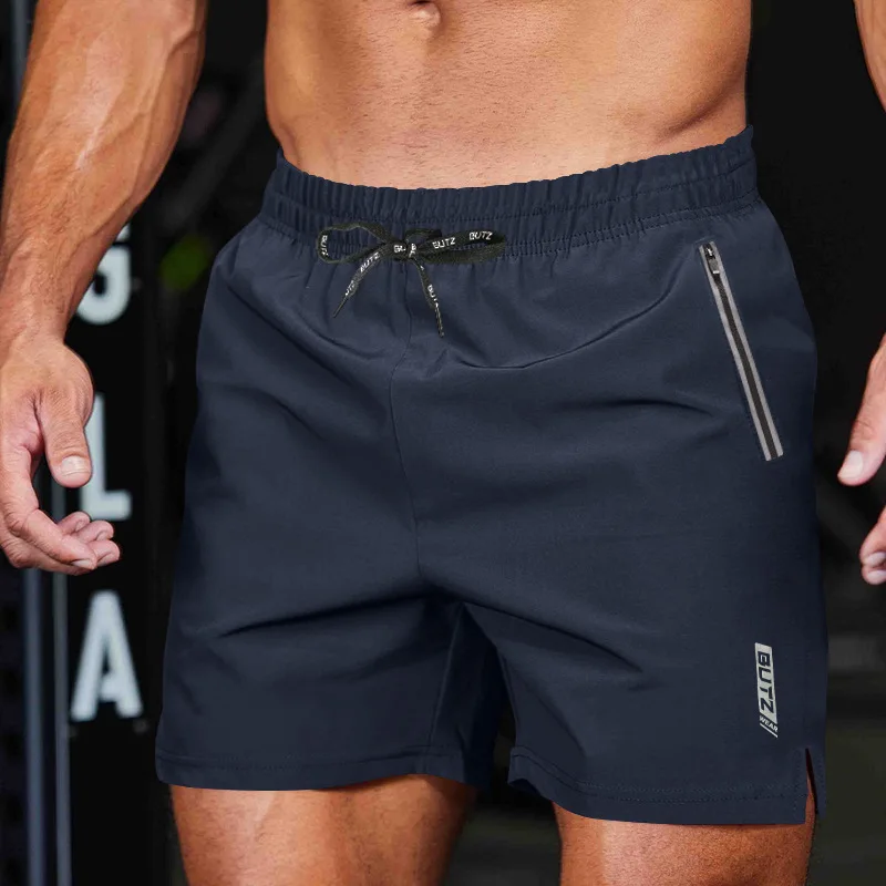 

The new summer men's lightweight, soft, quick-drying, cool and loose sports shorts feature a zipper pocket with drawstring desig