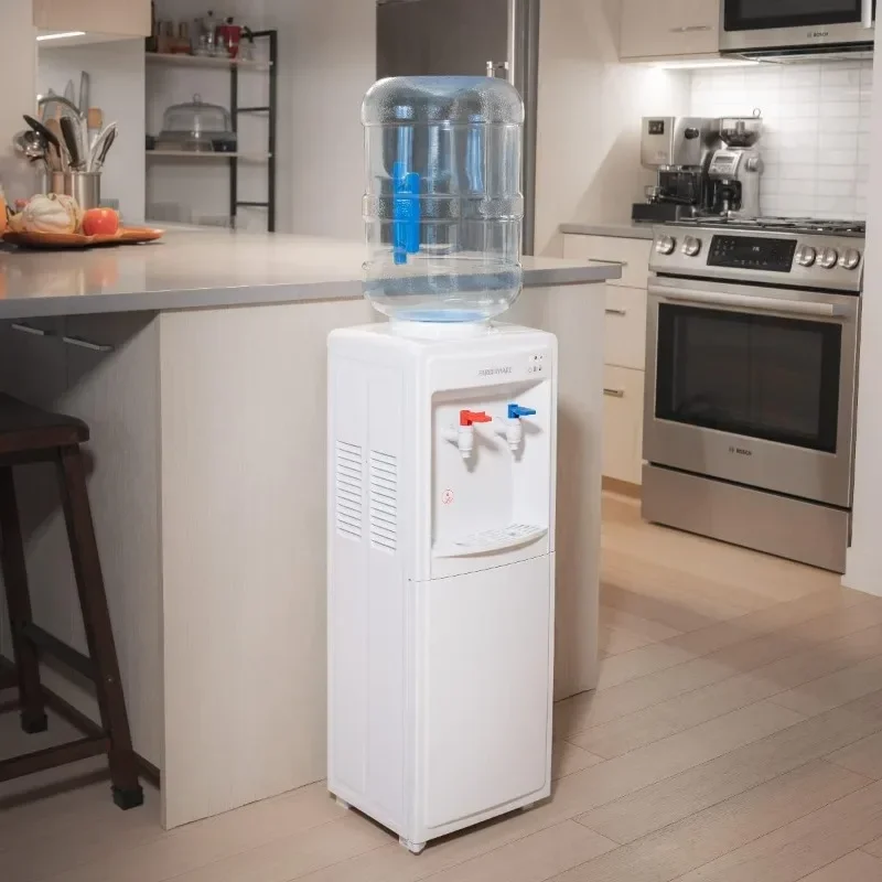 

ez Farberware FW29919 Hot and Cold Water Cooler Dispenser - Top Loading Freestanding Water Dispenser