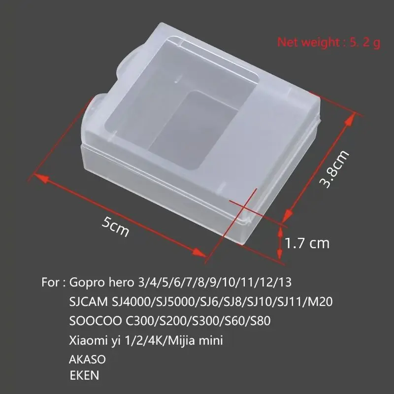 بطارية صندوق تخزين غطاء ل GoPro بطل 10 9 8 7 6 5 شاومي يي 1/SJ4000 SJ6/7/9 برو EKEN H9 Akaso الشجعان كاميرا اكسسوارات