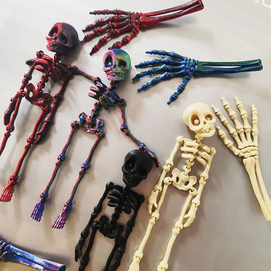 2pcs Personalized and Funny 3D Skeleton Claw Refrigerator Magnets Creative Refrigerator Magnets Halloween Decorative