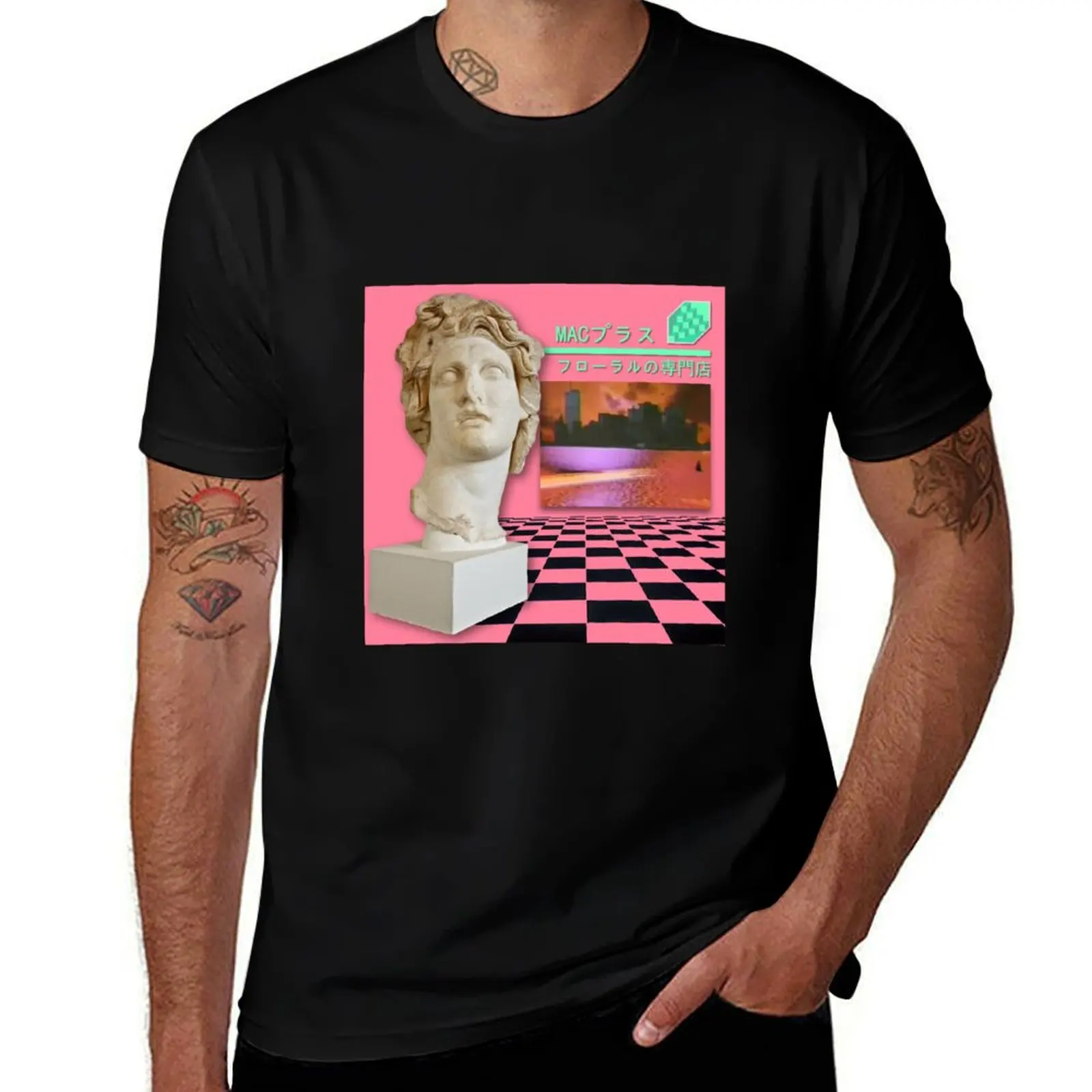 Macintosh Plus: Floral Shoppe [vaporwave] T-Shirt man t shirt cotton T-Shirt