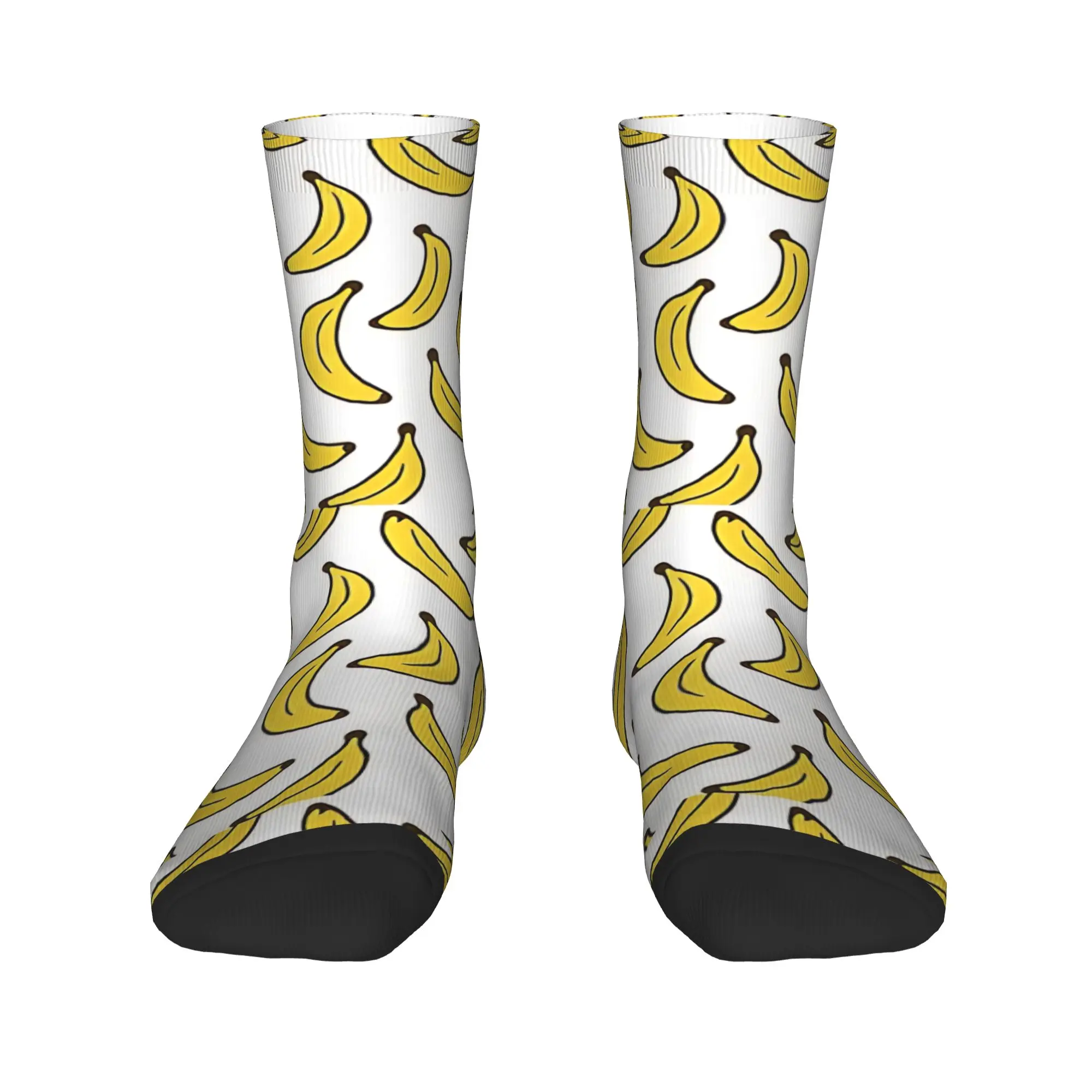 Kawaii Nahtlose Banane Obst Muster Socken Moderne Strümpfe Frauen Männer Warme Weiche Radfahren Socken Herbst Grafik Anti Schweiß Socken