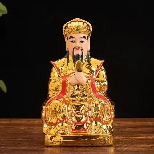 Creative Ceramic Fire God Kitchen God Statue Kitchen Stove Surface Craft Decoration figurines  feng shui  home decor