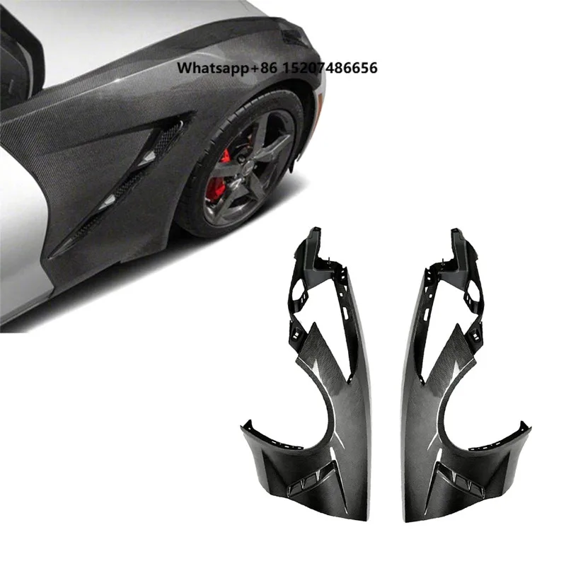 Carbon Fiber Fenders for C7 Z06 2014-2019 Front Bumper Side Fender Car Exterior Modification Parts