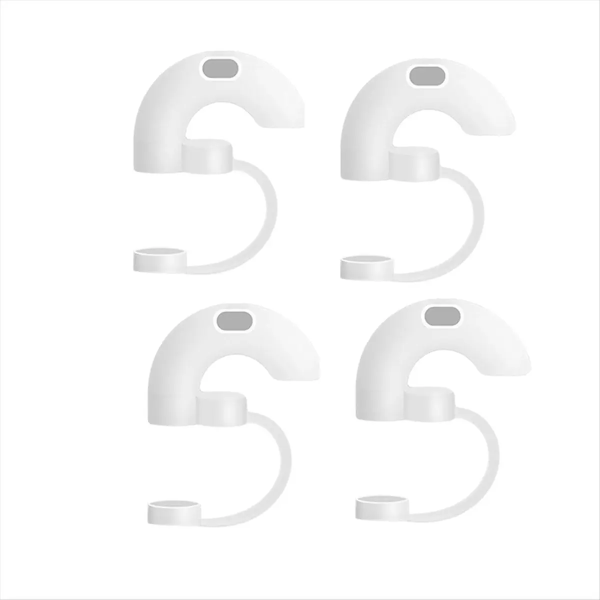 A75K 4PCS Anti-Wrinkle Straw Topper Compatible for Tumbler,Reusable Silicone Straw Stopper with Cover,Sideways Suck