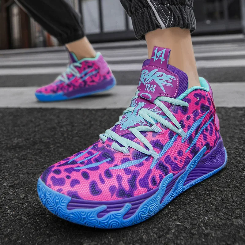 

2024 New Basketball Shoes for Men Breathable Comfortable Sneakers Training Sports Basketball Sneakers Sneakers Men 하이탑 운동화 남성