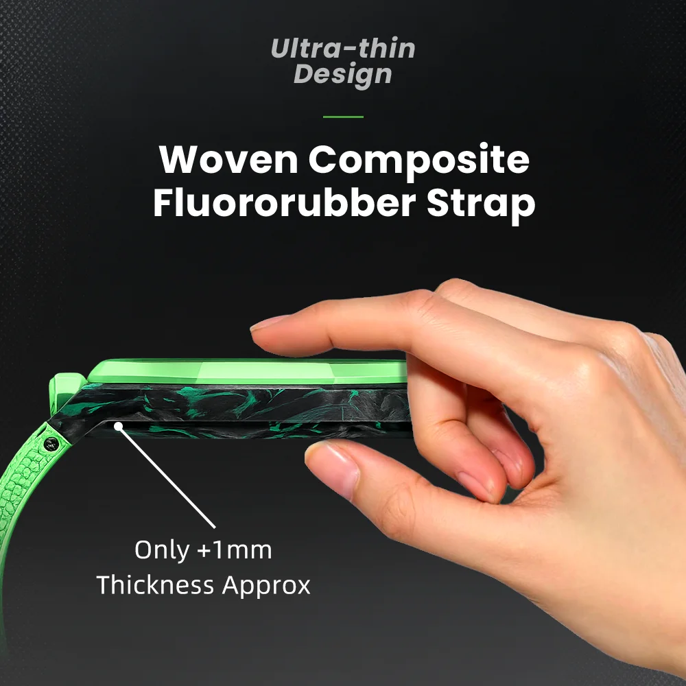 Carbon Fiber Case Fluororubber Strap Mod Kit For Swatch Band Pocket Bracelet Accessories Rubber Protective Changer To Wristwatch
