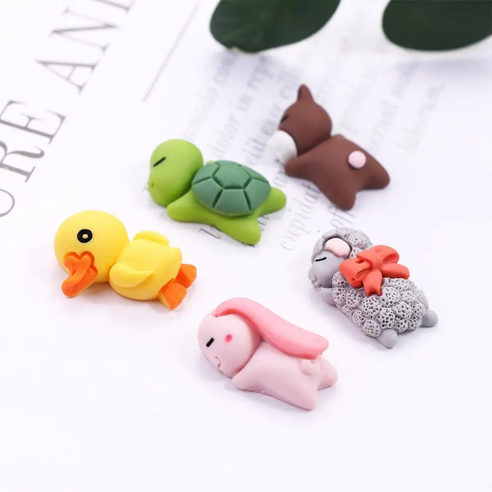 Sheep Turtle Bear Bike Decor Cartoon Center Console Car Decoration Car Ornaments Sleeping Animals Figure Interior Ornaments