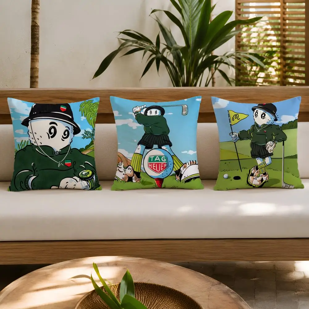 Leisure M-Malbones Golf Cushion Cover Wrinkle-Resistant Short Plush Cushion Covers Breathable Machine-Washable