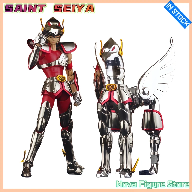 Em Estoque Saint Seiya Myth Cloth EX GT Cap Pegasus Seiya com Suporte de Exibição de Armadura Figura de Ação Brinquedos Colecionáveis Presentes
