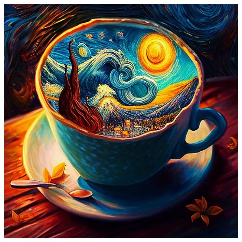 

Sunature AB Diamond Painting Art Full AB Square Round Drills Starry Sky Cup Diamond Painting Kits (6-10 AB Colors)