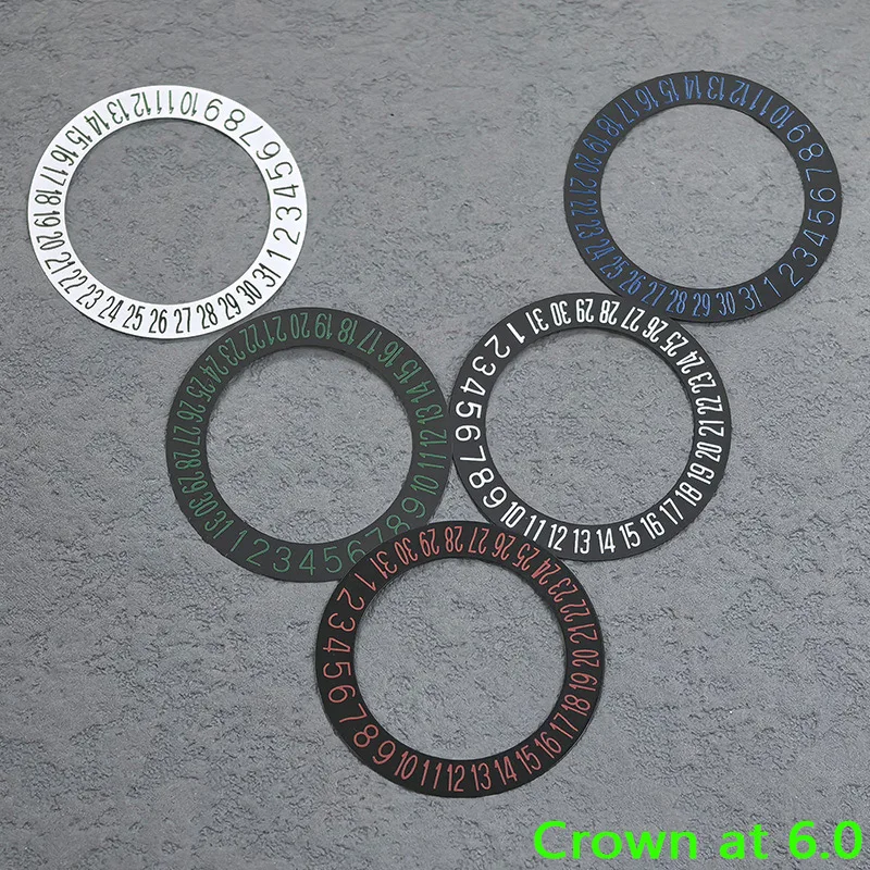 NH35 NH36 Movement Day Date at 6.0H Dial Patch Fits NH35 NH36 4R Japan Automatic Movement Mod NH35 Date Dial Wheel Paste Tablets