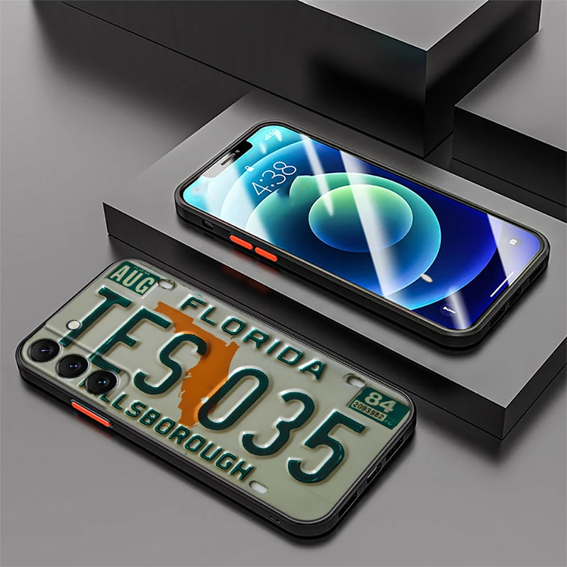Fahrzeug-Kennzeichen-Design Handyhülle für Samsung Galaxy S26 S25 Ultra Note 20 Ultra 10+ S24 Plus S23 FE S21 S22 S20 – Detail 2