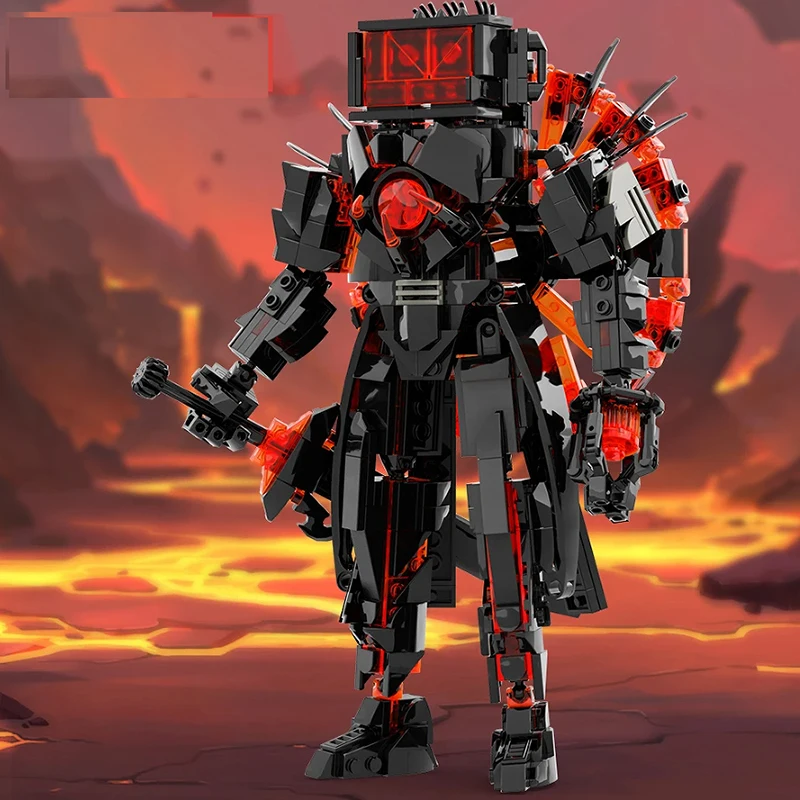 Skibidi Toilet Titan Speakeman, TV Man, juego de bloques de construcción de camarógrafo, 445 Uds., juguetes de construcción de personajes coleccionables para niños