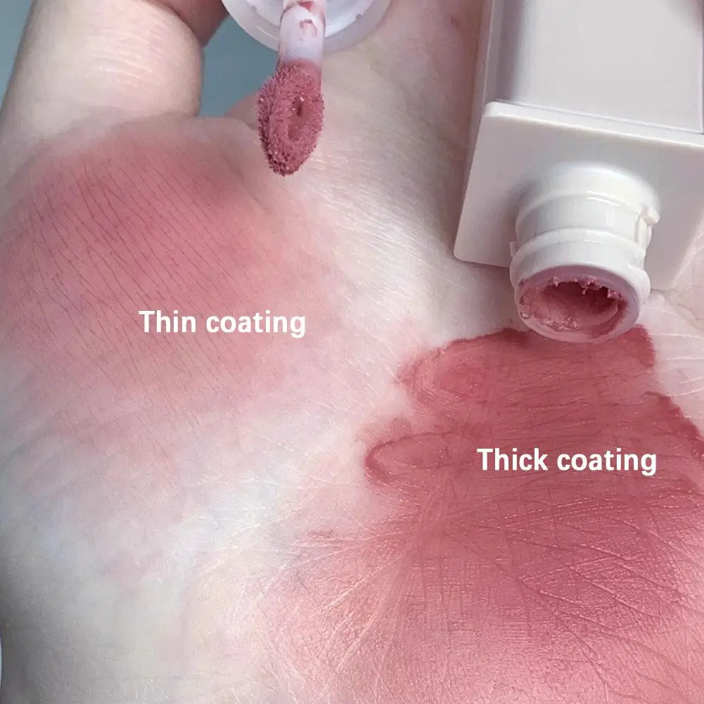 Matte Lip Glaze Waterproof Lasting Non-stick Cup Matte Lip Gloss Tint Liquid Women's Cosmetics Lipstick Makeup Lips Velvet E4r9