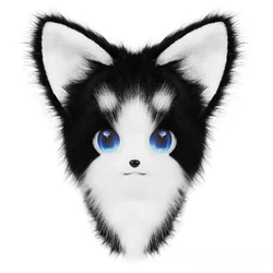 Animal Furry Fursuit Head Mask Plush Cat Fox Mask Costume Props for Halloween Cosplay Party Performance Props Kids Gift