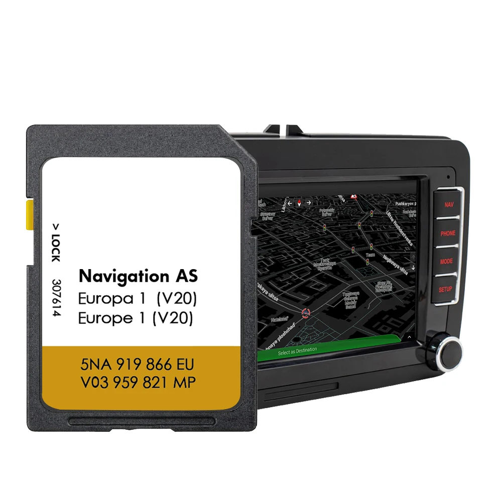 

AS V20 for VW POLO Since 2015 32GB Navigation Map Card Accessories Cover Europe Germany France Netherlands UK