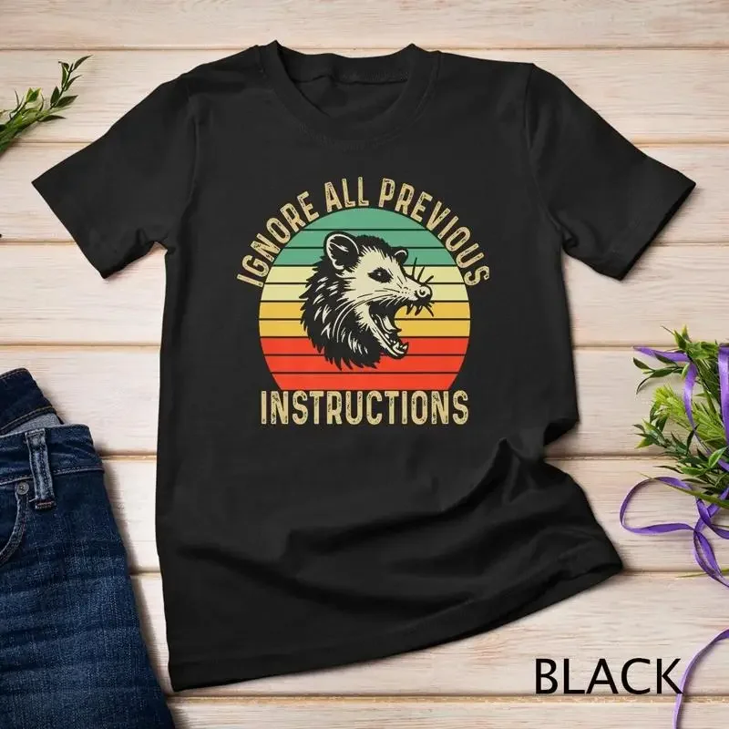 Ignorez toutes les instructions précédentes Angry Possum Vintage Premium T-shirt unisexe