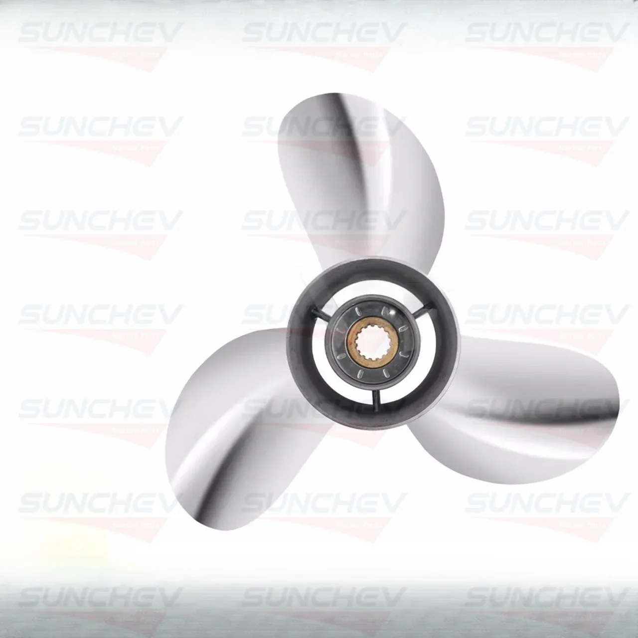 SUNCHEV Boat Motor Spare Parts Stainless Steel Propeller For  Outboard Engine 13 x 17 50-130 688-45930-02 688-45970-03