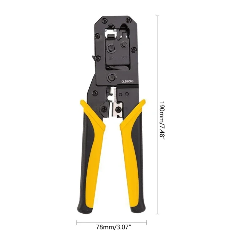 RJ45 Networking Crimper Crimping Tool for RJ45 Connectors Ethernet Cable Wire Cutter Tool Clamps Pliers