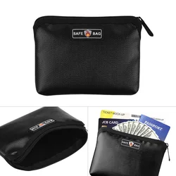Fireproof Waterproof Document Bags Liquid Silicone Material Heat Insulation Fire and Water Resistant Safe Bag Zippered for Cash