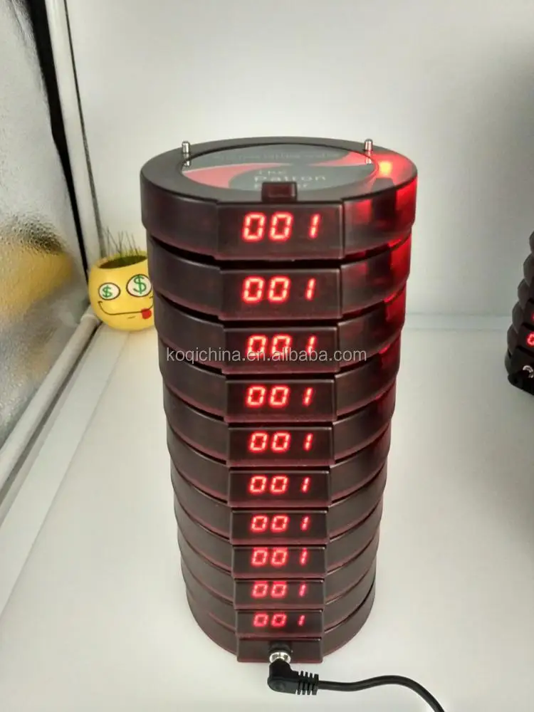 Electronic Coaster Pager System for Fast Food Restaurant, Fast-service Calling Equipment