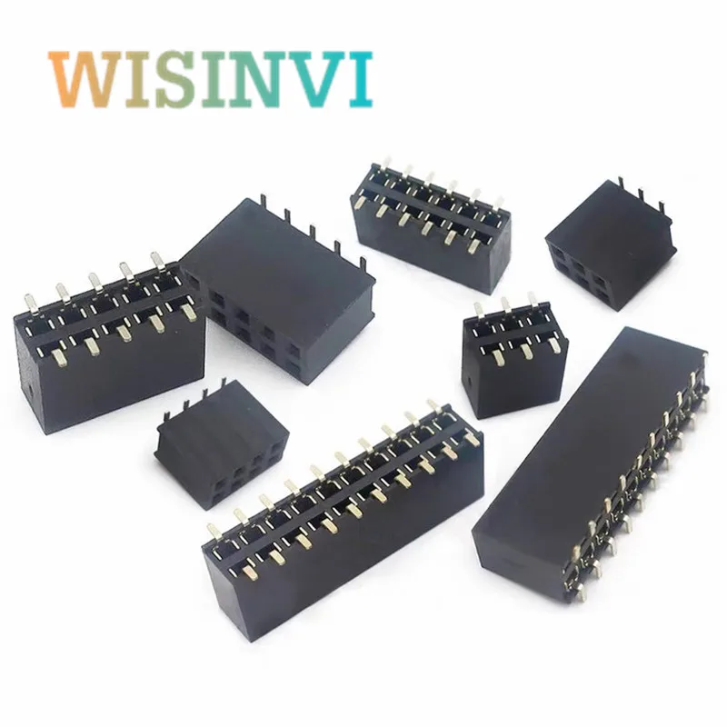 2mm 2.0mm Pitch 2x2 2x3 2X4 2X5 2x8 2x10 2x12 2x20 2x40 Pin Female Double Row SMT SMD Header Socket Connector 4P 6P 8P 10P...