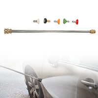 Pressure Washer Spray Kit 4000 PSI High Pressure Car Washer Wand Lance Nozzle Tips Hose Kit, Suitable for Various Surfaces
