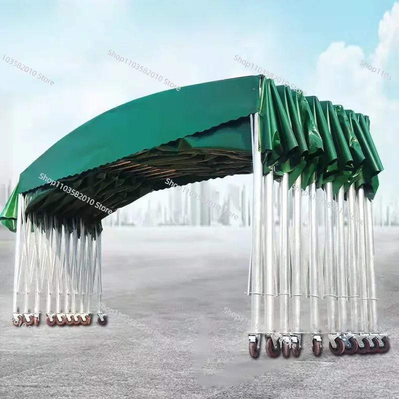 Large scale sliding canopy activity retractable factory canopy outdoor