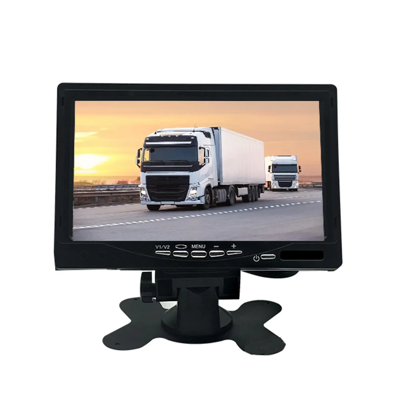 Tech 7-inch IPS AHD HD Car Monitor With RGB USB/SD Card Support Rearview Mirror & Reversing Assistant 1 Year Warranty