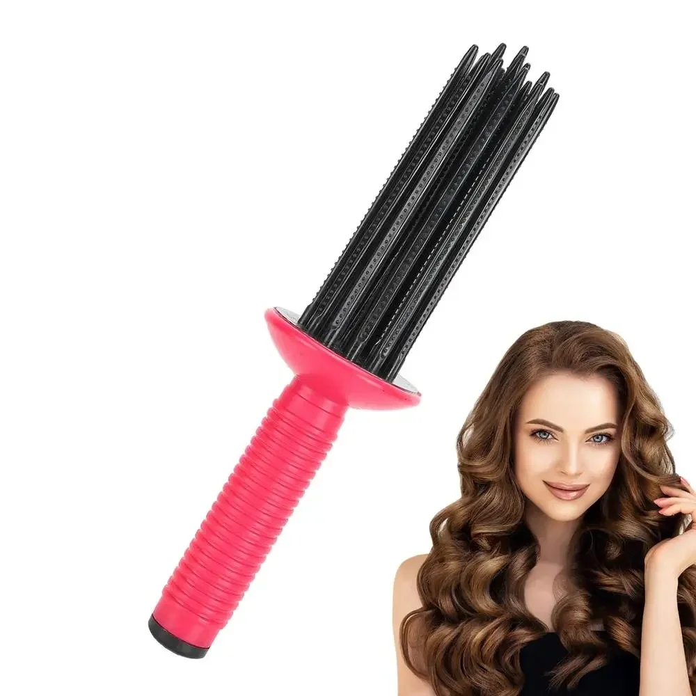 Professional Air Volume Comb Hair Fluffy Styling Curler Curls Comb Hair Curler Heatless Curling Make Up Brush Roller Tools