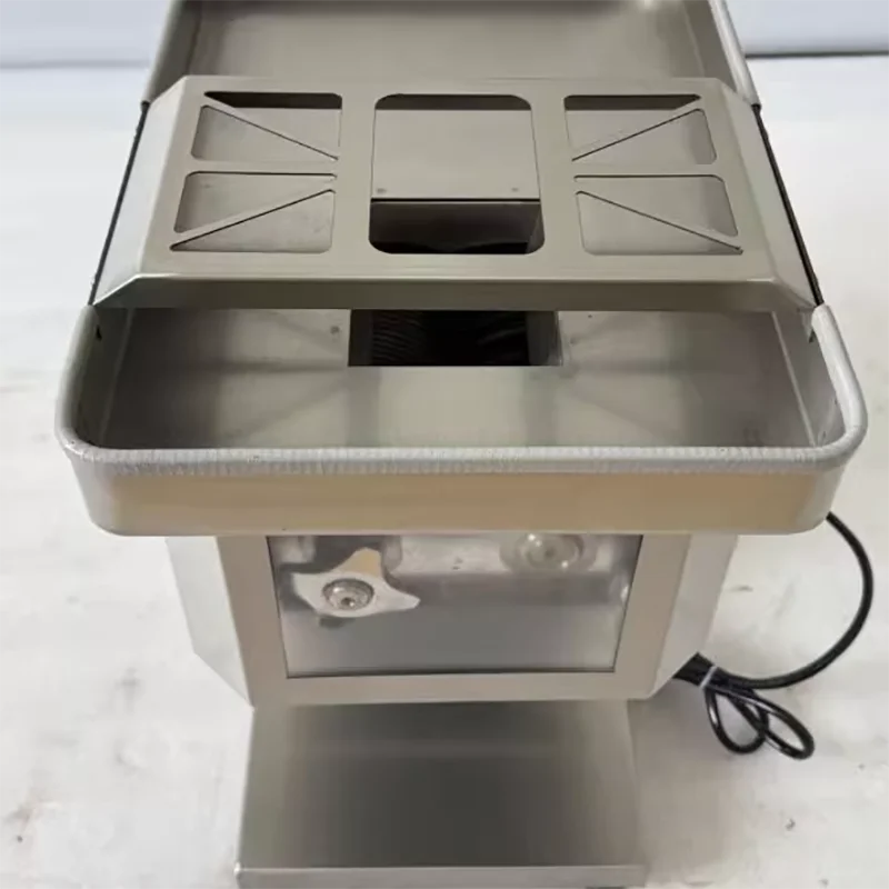 

Коммерческая автоматическая машина для нарезки мяса из нержавеющей стали, мясорубка, настольная кухонная техника для овощей