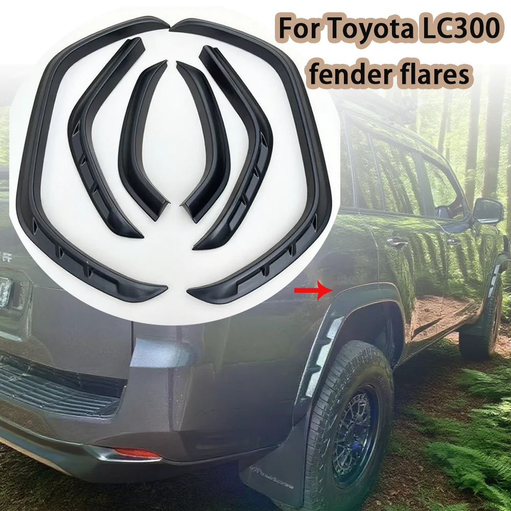 

Mudguard Fender Flares Kit for Toyota Land Cruiser LC300 2021-2024 Heavy Duty Fender Extensions Direct Fit for Spec 4x4 Off-Road